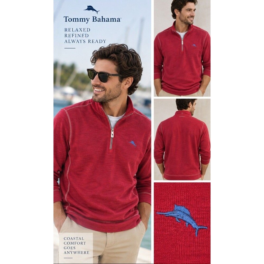 Tommy Bahama coastal resort golf Sweatshirt Marlin Logo Relaxed Fit